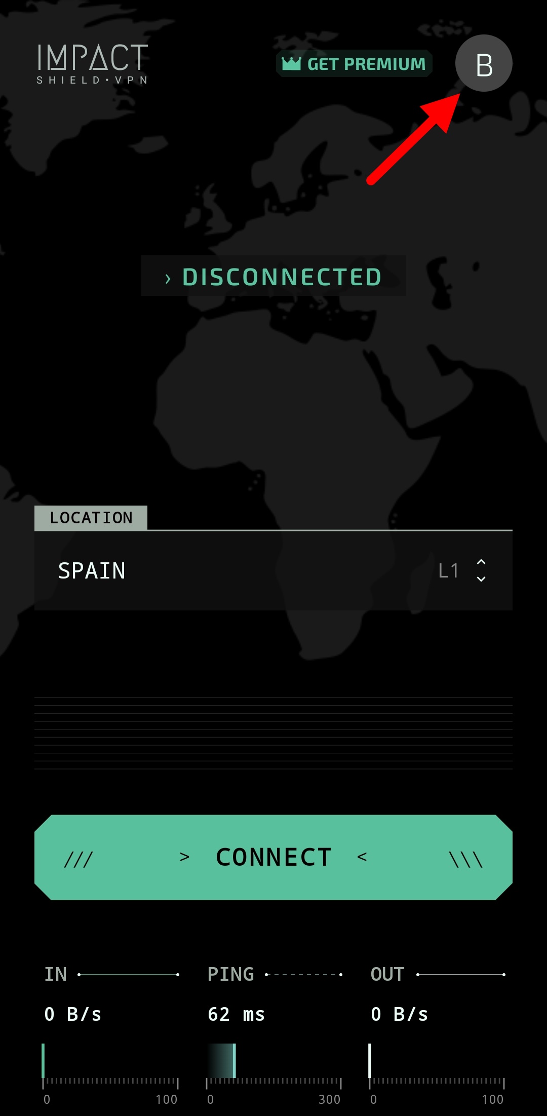 Open profile menu